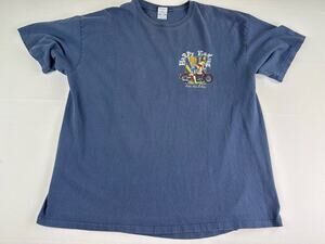 Happy Hour Oil Gas Las Vegas T Shirt Men’s 2XL Blue Graphic Tee Y2K